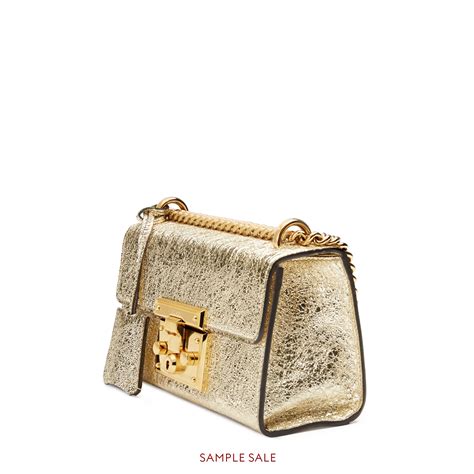 gucci padlock metallic shoulder bag|how to open gucci bag.